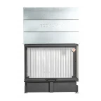 Каминная топка Экокамин ДЕЛЬТА 1200х800х450 P три стекла подовая