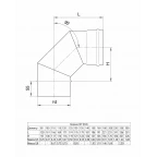 ГАЗ Колено угол 90°