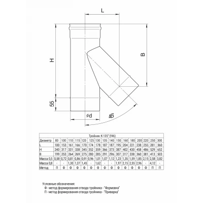 ГАЗ Тройник-К 135°
