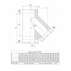 Стандарт 30-50 Сэндвич-тройник 135°
