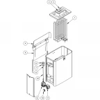 Электрическая печь HARVIA THE WALL SW45 Black Steel