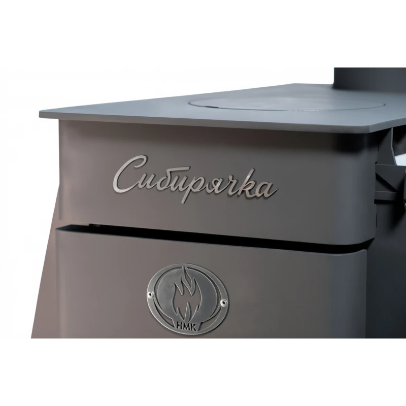 Печь воздухогрейная "Сибирячка" 9 кВт. Кожух из нержавеющей стали