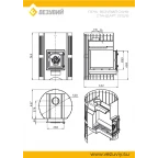 Печь ВЕЗУВИЙ Скиф Стандарт 22 (ДТ-4) б/в