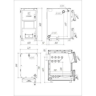 Отопительный котел Куппер ОК-20 (2.0)
