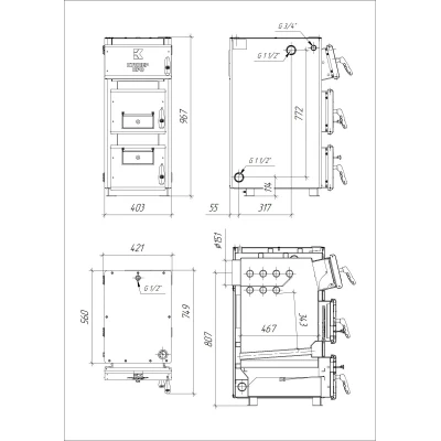Отопительный котел Куппер ПРО-22 (2.0)