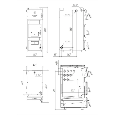 Отопительный котел Куппер ПРО-28 (2.0)