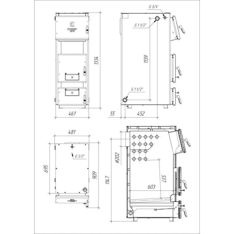 Отопительный котел Куппер ПРО-42 (2.0)