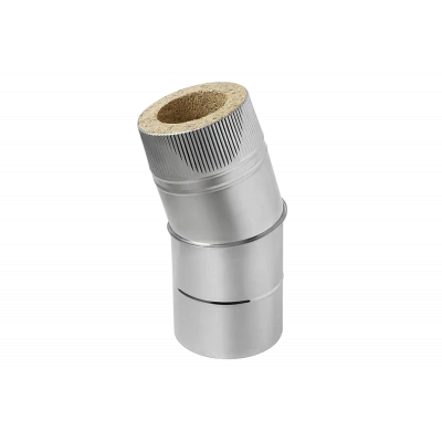 Отвод 15° d120 мм Нерж AISI430 0.5 мм