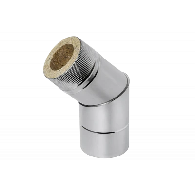 Отвод 45° d120 мм Нерж AISI430 0.5 мм