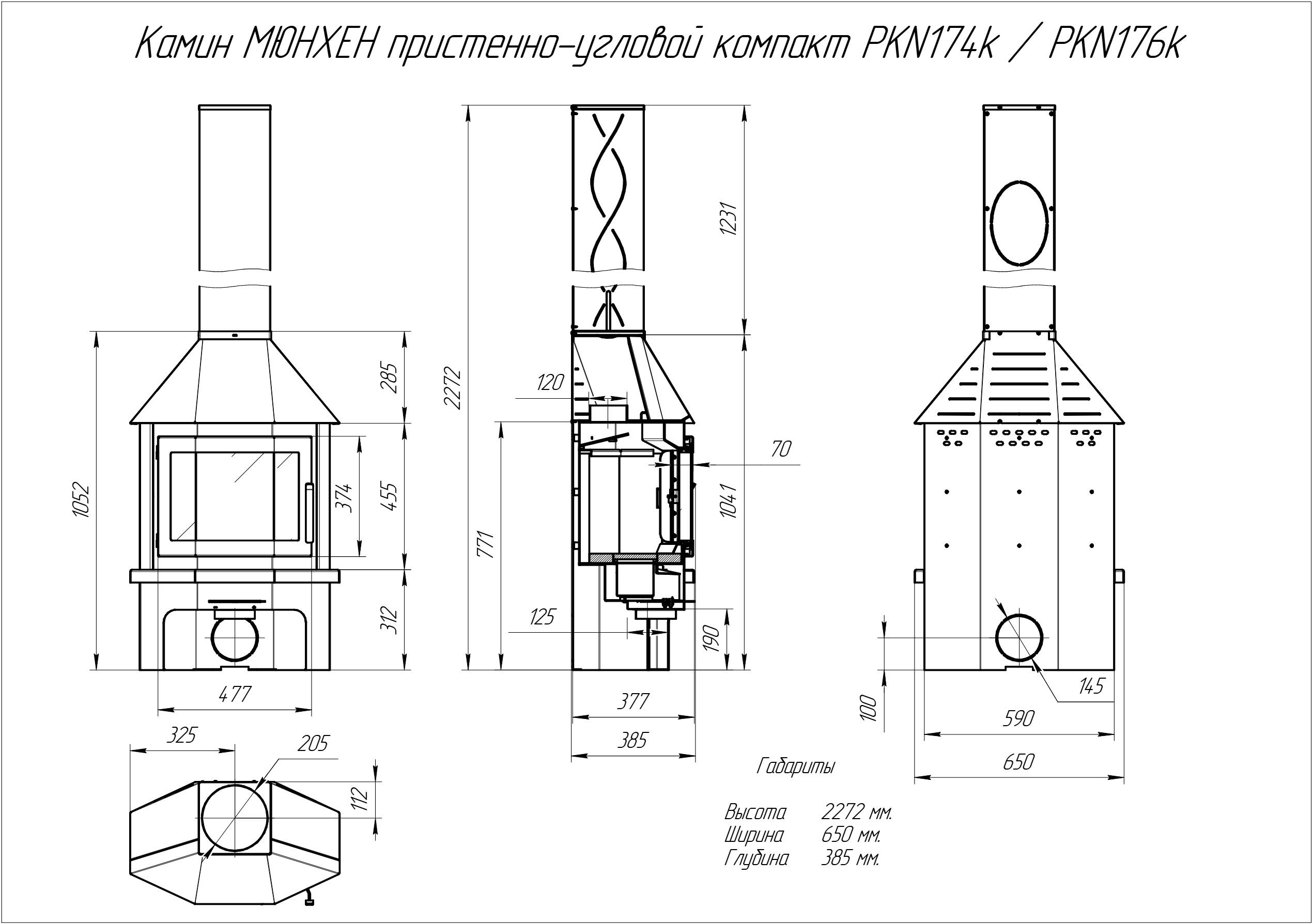 Габаритные размеры